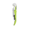 TrueTap Green Soft-Touch Double Hinged Corkscrew